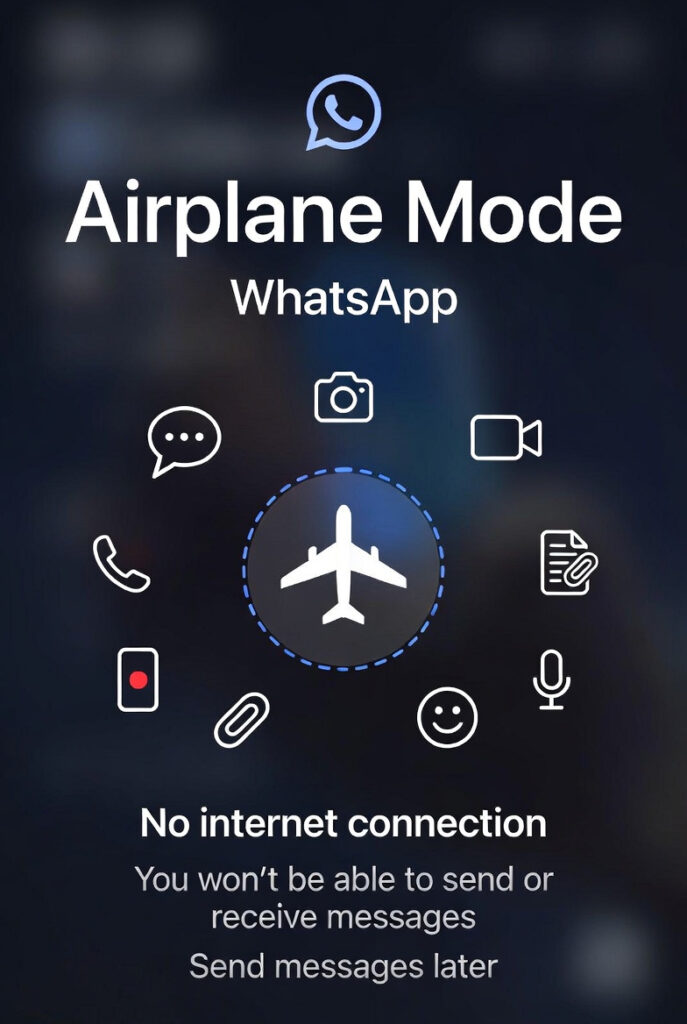 Airplane Mode Turn Off WhatsApp