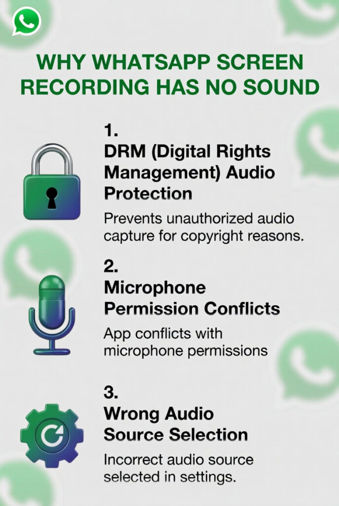 WhatsApp Screen Recording Have No Sound