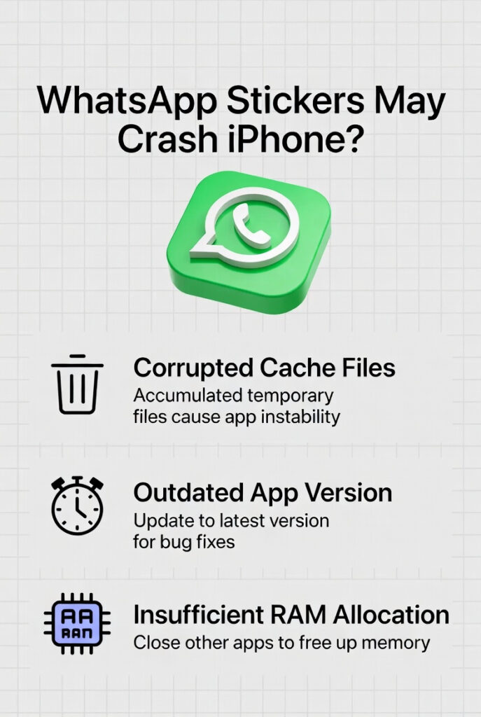 WhatsApp sticker crashes on iPhones