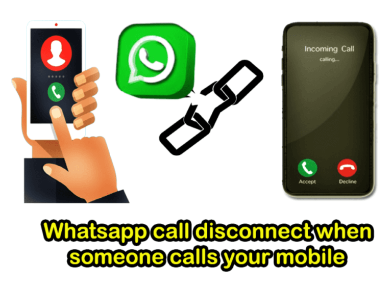 Does WhatsApp call disconnect when someone calls your mobile?