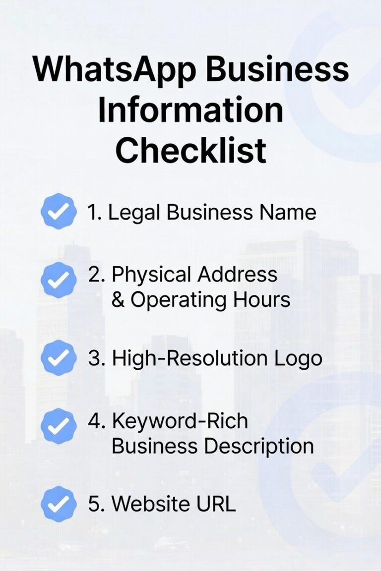 WhatsApp Business Information Checklist