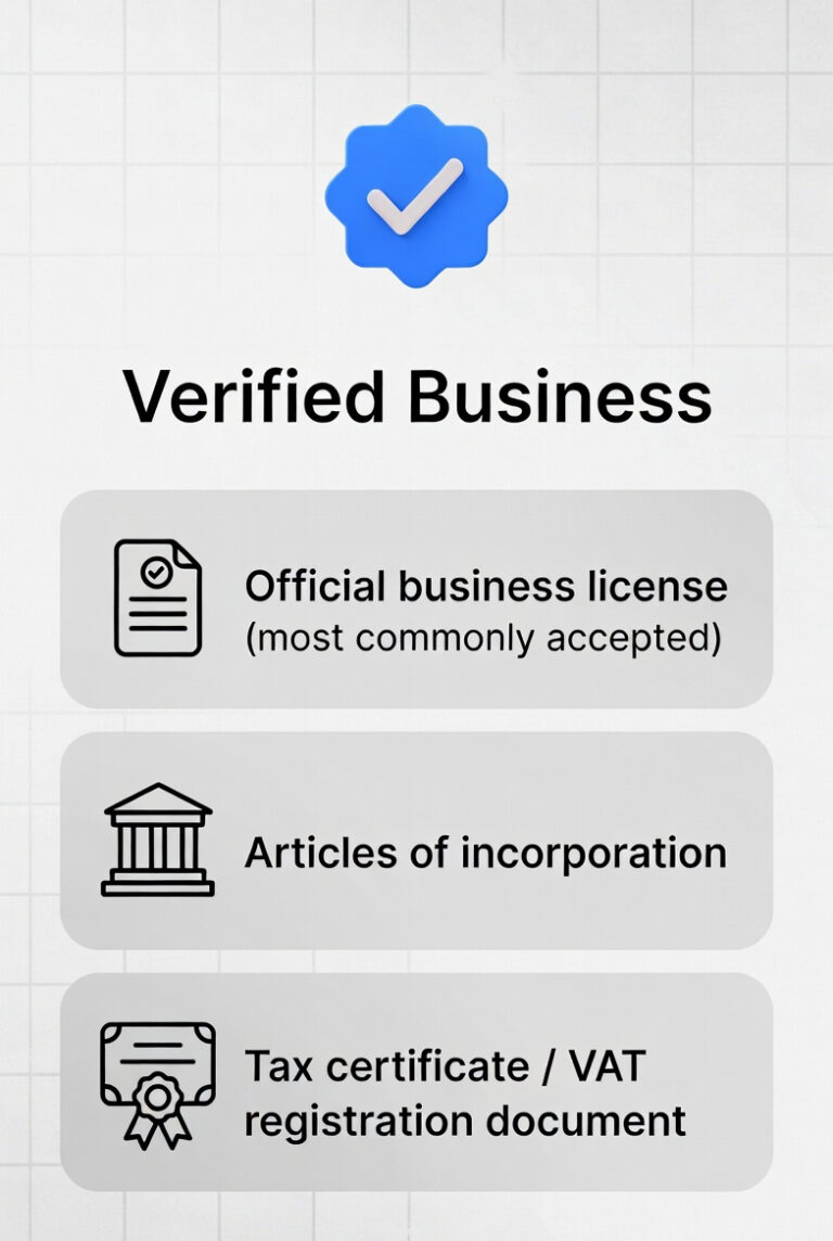 Verified Business in Meta Business Manager
