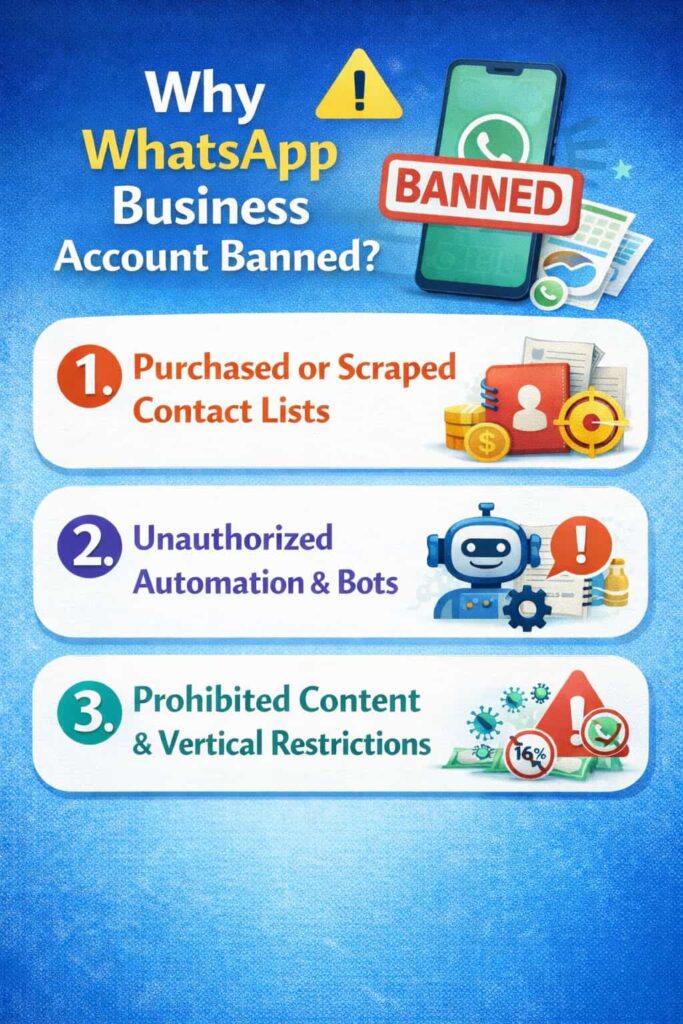 WhatsApp Business Account Banned - WhatsApp Business Messaging Policy
